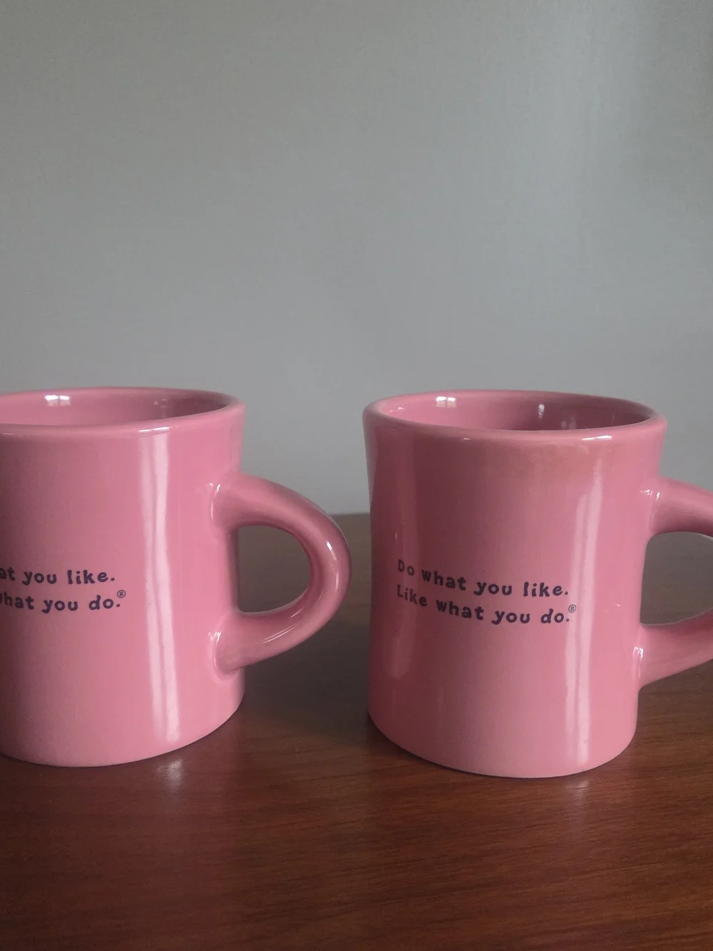 Two Life Is Good Horse Pink Coffee Mugs